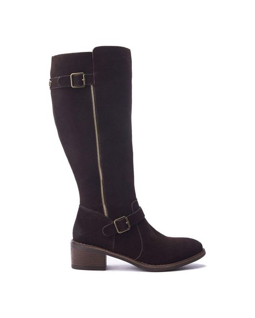 Moda In Pelle Blue Senlis Dark Suede
