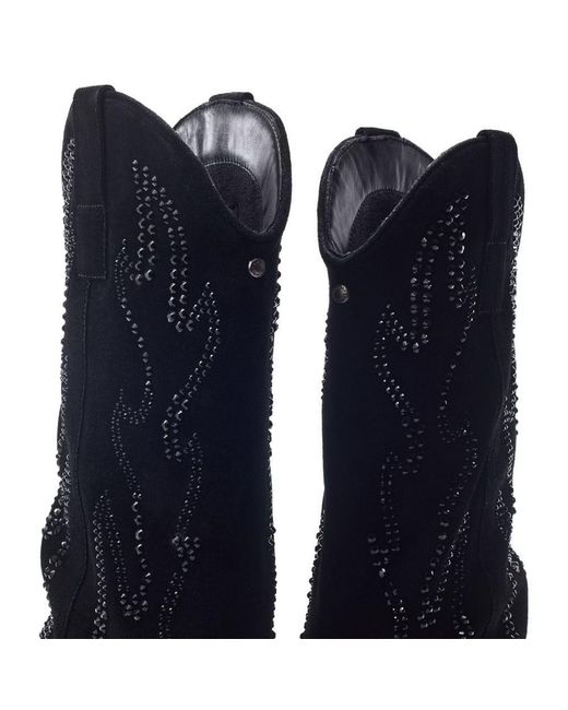 Moda In Pelle Blue Sansha Suede