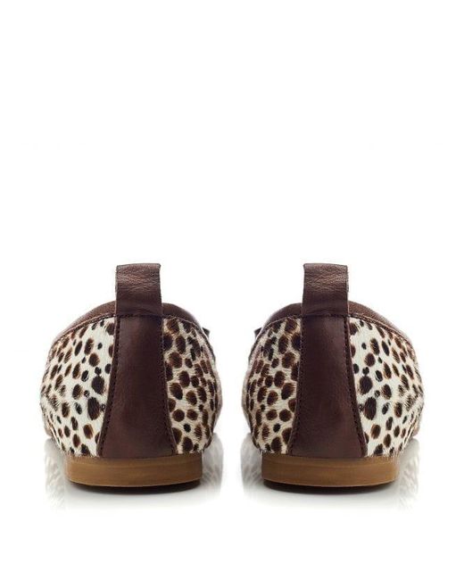 Moda In Pelle Brown B.butterfly Leopard Leather
