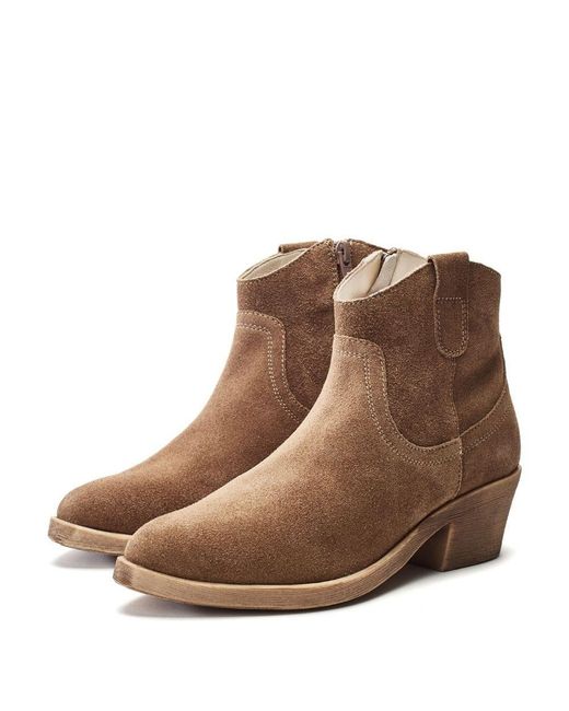 Moda In Pelle Brown Ovaline Suede