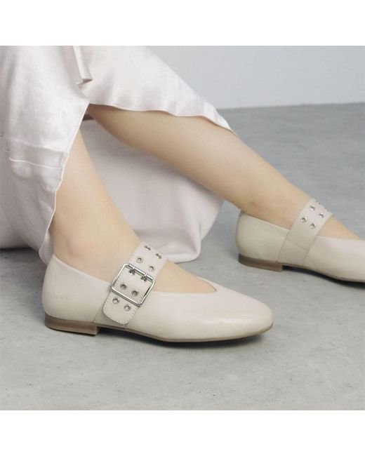 Shoon Natural Sh Ilice Off Leather