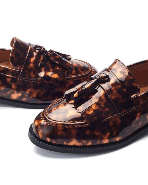 Moda In Pelle Red Ebara Tortoise Shell Patent
