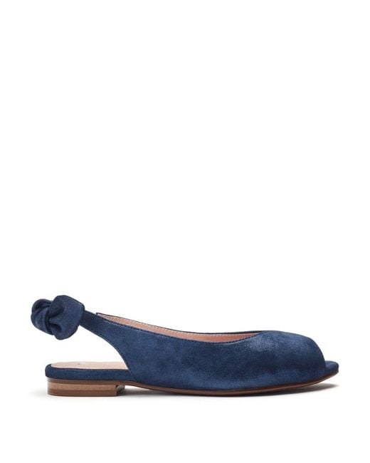 Moda In Pelle Blue Lavatera Suede