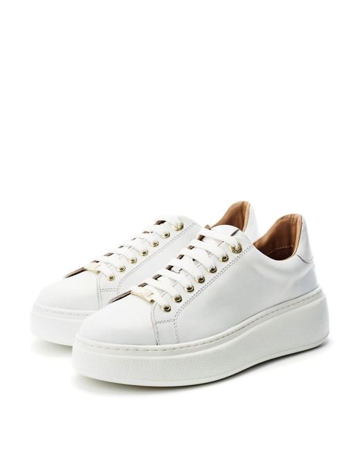 Moda In Pelle White Cherrie Leather