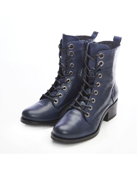 Moda In Pelle Blue Bezzie Leather