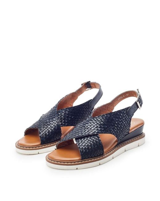 Moda In Pelle Blue Keela Leather