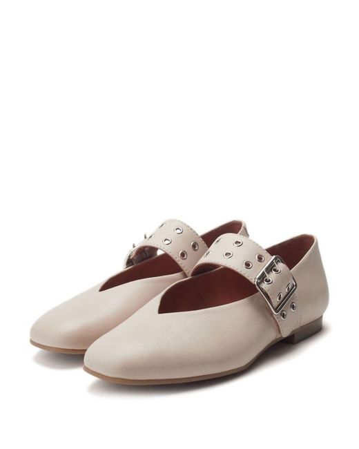 Shoon Natural Sh Ilice Off Leather
