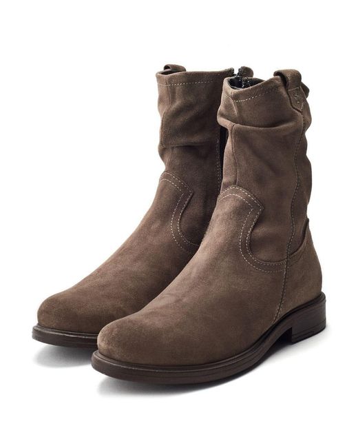 Moda In Pelle Brown Olio Stone Suede