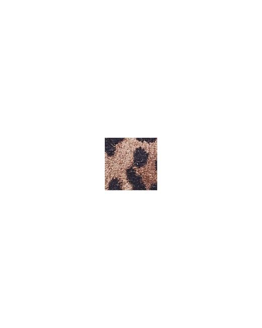 Moda In Pelle Brown Opulent Leopard Suede