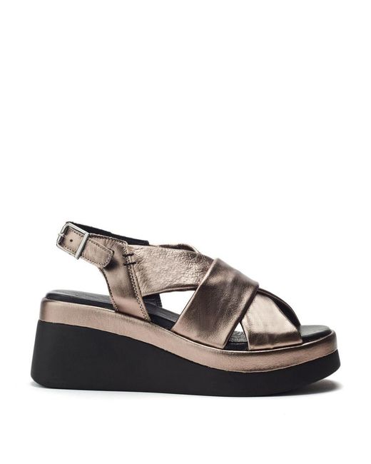 Shoon Brown Sh Mellow Pewter Leather