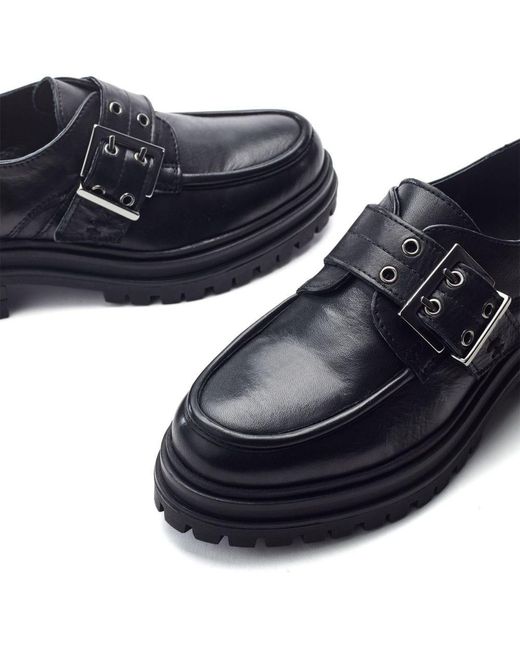 Shoon Blue Sh Imoge Leather