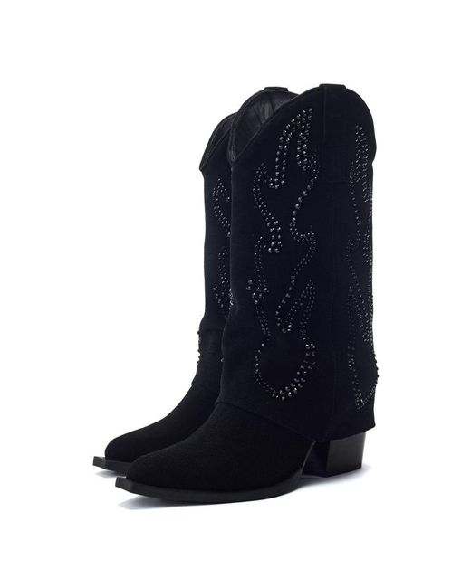 Moda In Pelle Blue Sansha Suede