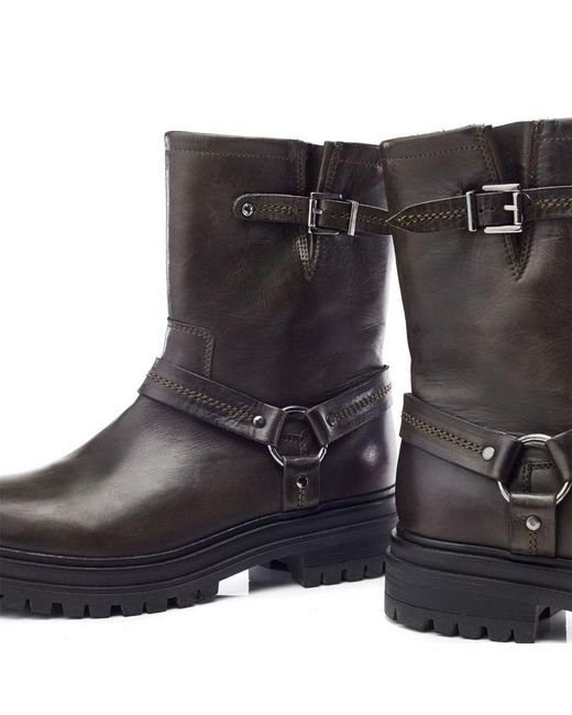 Moda In Pelle Blue Olencia Khaki Leather