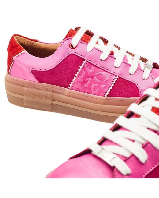 Moda In Pelle Amande Pink Leather
