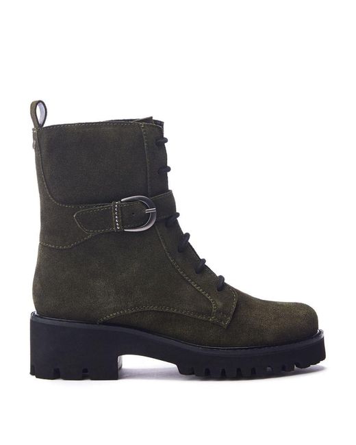 Moda In Pelle Black Oberon Suede