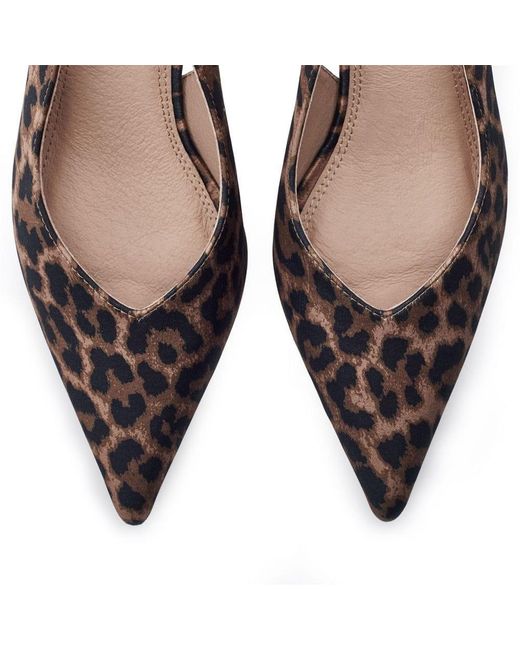 Moda In Pelle Blue Gallia Leopard Satin