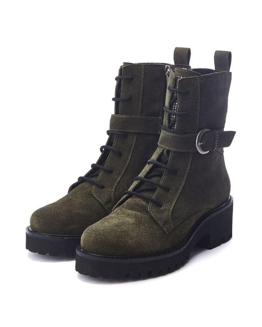 Moda In Pelle Black Oberon Suede