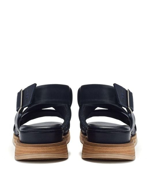 Shoon Blue Sh Iver Leather