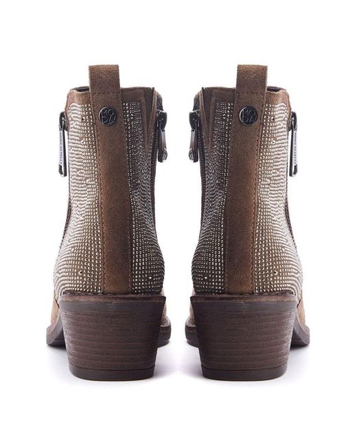 Moda In Pelle Brown Oriane Dark Suede