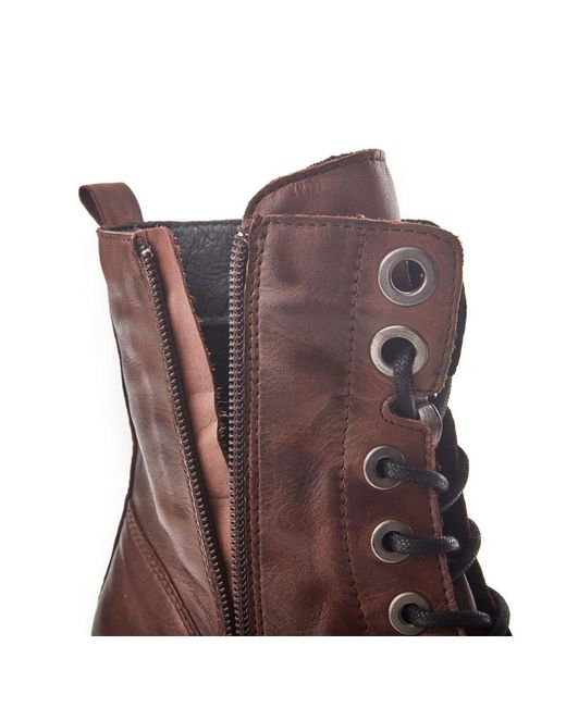 Moda In Pelle Bellzie Dark Brown Leather