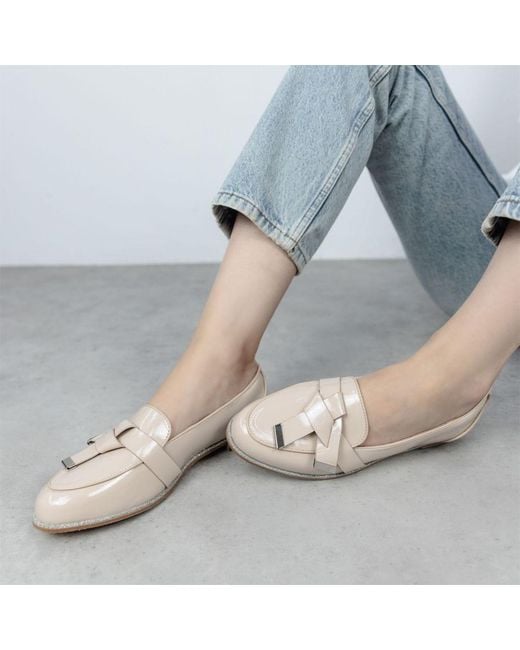 Moda In Pelle Natural Fedell Patent