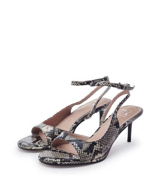 Moda In Pelle Metallic Manella Mix Snake Print