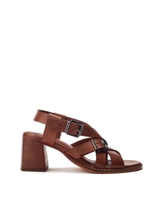 Shoon Brown Sh Sandie Leather