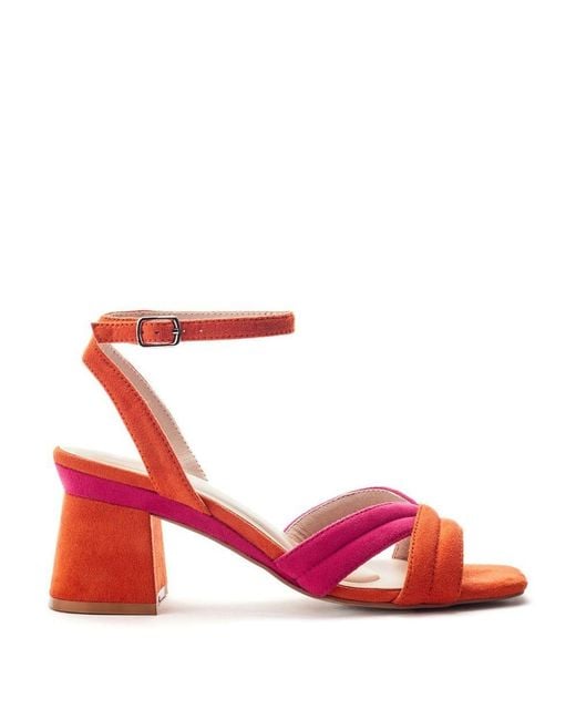 Moda In Pelle Red Madelia- Alcantara