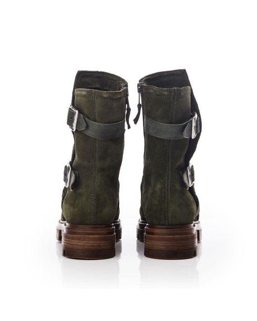 Moda In Pelle Black Briona Suede