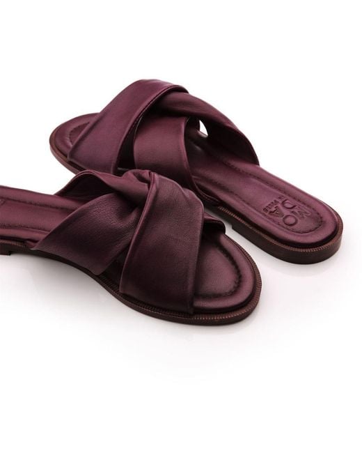 Moda In Pelle Omara Purple Leather