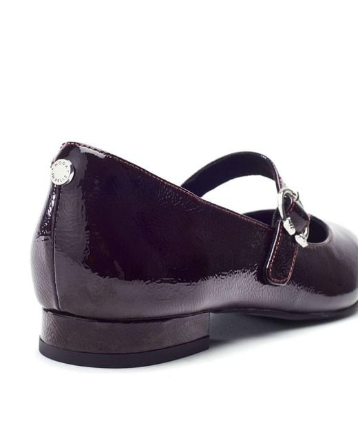 Moda In Pelle Blue Firuta Burgundy Patent Leather