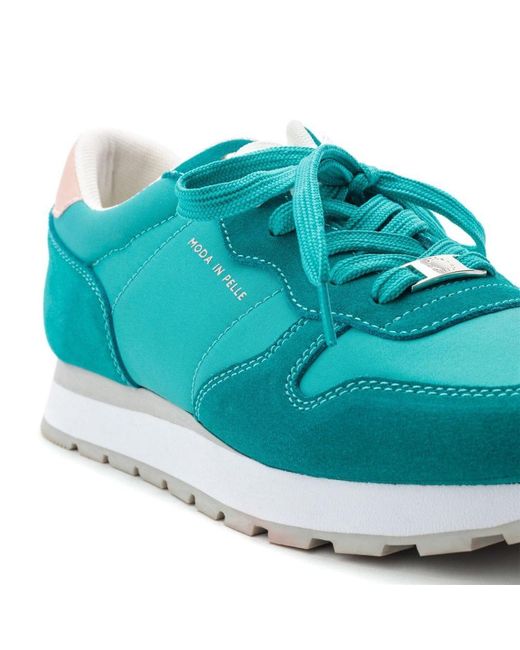 Moda In Pelle Blue Billiee Suede