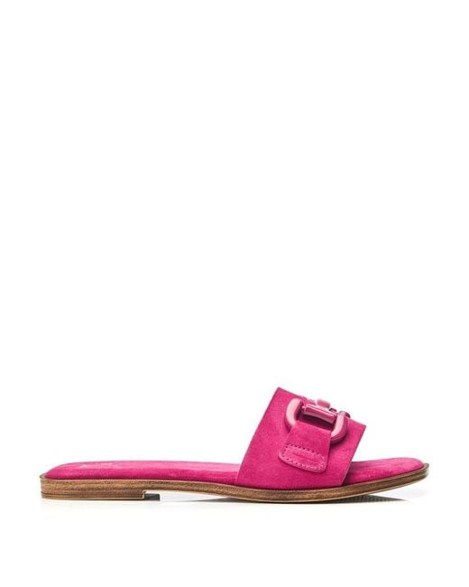 Moda In Pelle Pink Olayo Raspberry Suede