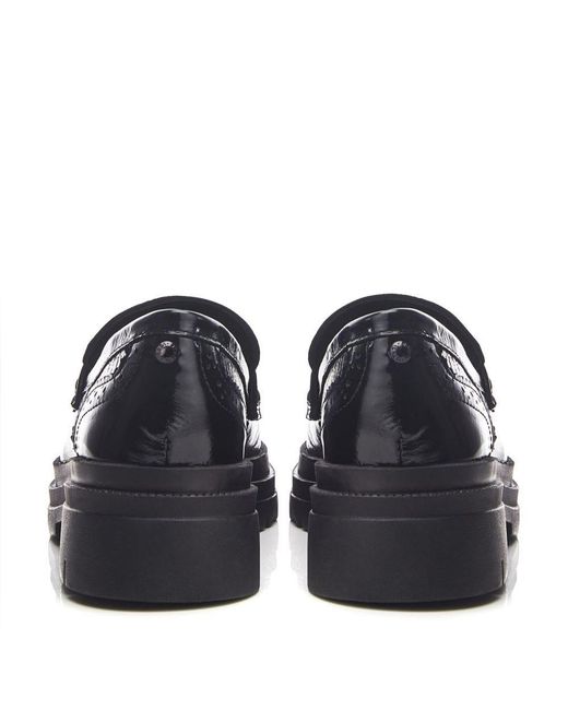 Moda In Pelle Blue Fabri Patent Leather