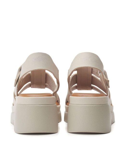 Moda In Pelle White Stathes Off Leather