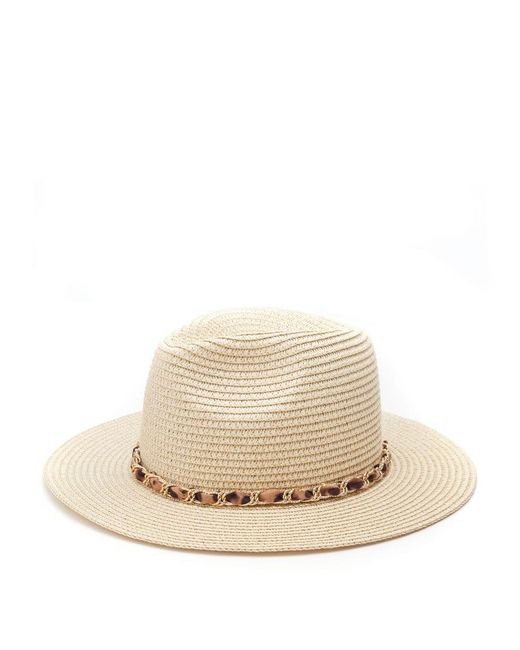 Moda In Pelle Portofino Hat Natural Textile
