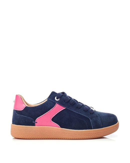 Moda In Pelle Blue Allette Suede