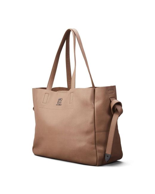 Moda In Pelle Brown Indiana Bag Taupe Leather