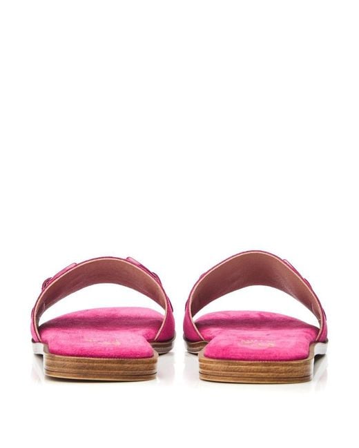 Moda In Pelle Pink Olayo Raspberry Suede