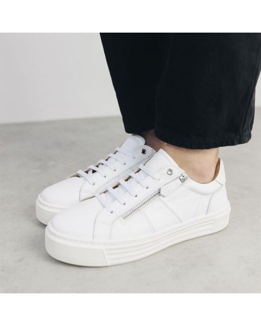 Shoon White Sh Ely Leather