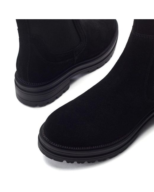 Moda In Pelle Blue Olainie Suede
