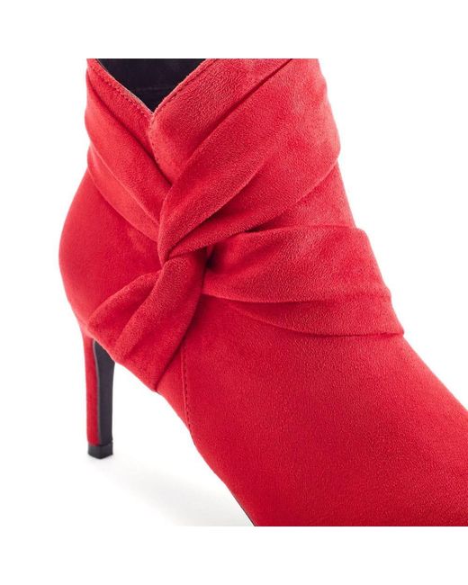 Moda In Pelle Red Quinia Alcantara