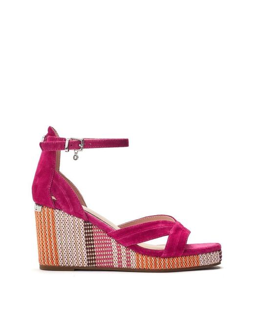 Moda In Pelle Purple May Suede