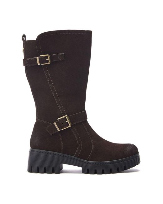 Moda In Pelle Black Farrar Dark Suede
