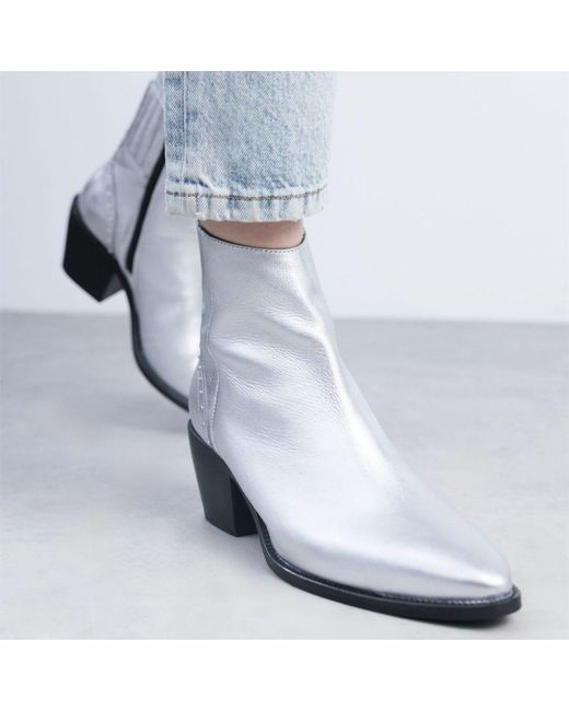 Moda In Pelle Gray Michele Leather