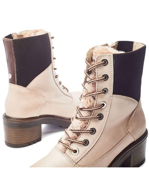 Moda In Pelle Blue Omura Cream Leather