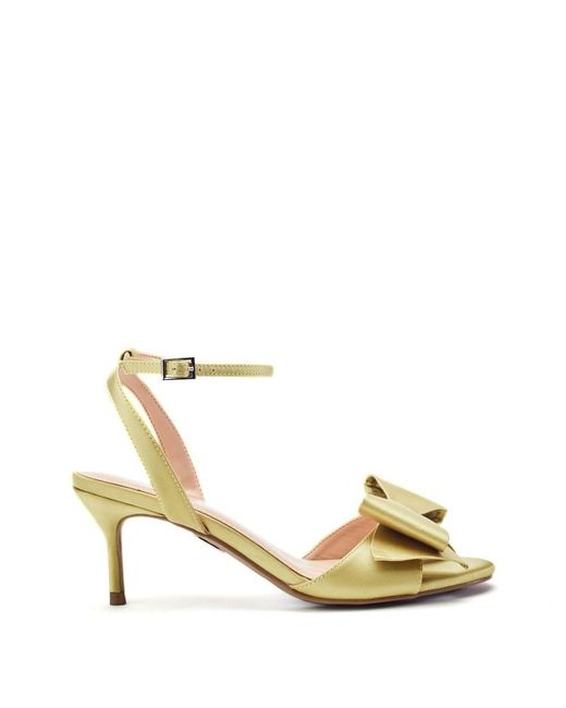 Moda In Pelle Metallic Lotty Lime Satin