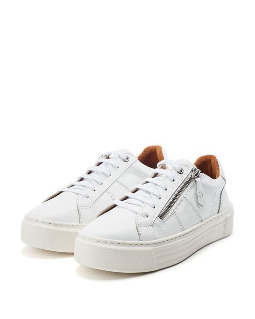 Shoon White Sh Ely Leather