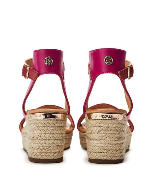 Moda In Pelle Pink Kolanthia Leather