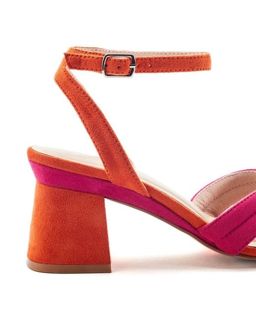 Moda In Pelle Red Madelia- Alcantara